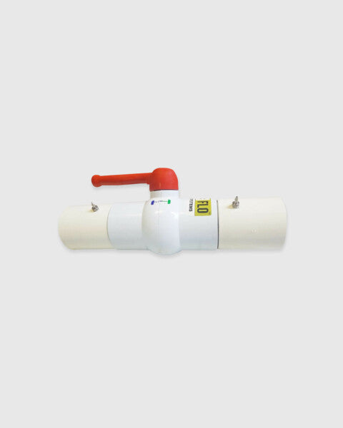 Coupling connector with ball valve, 80mm – large image 0