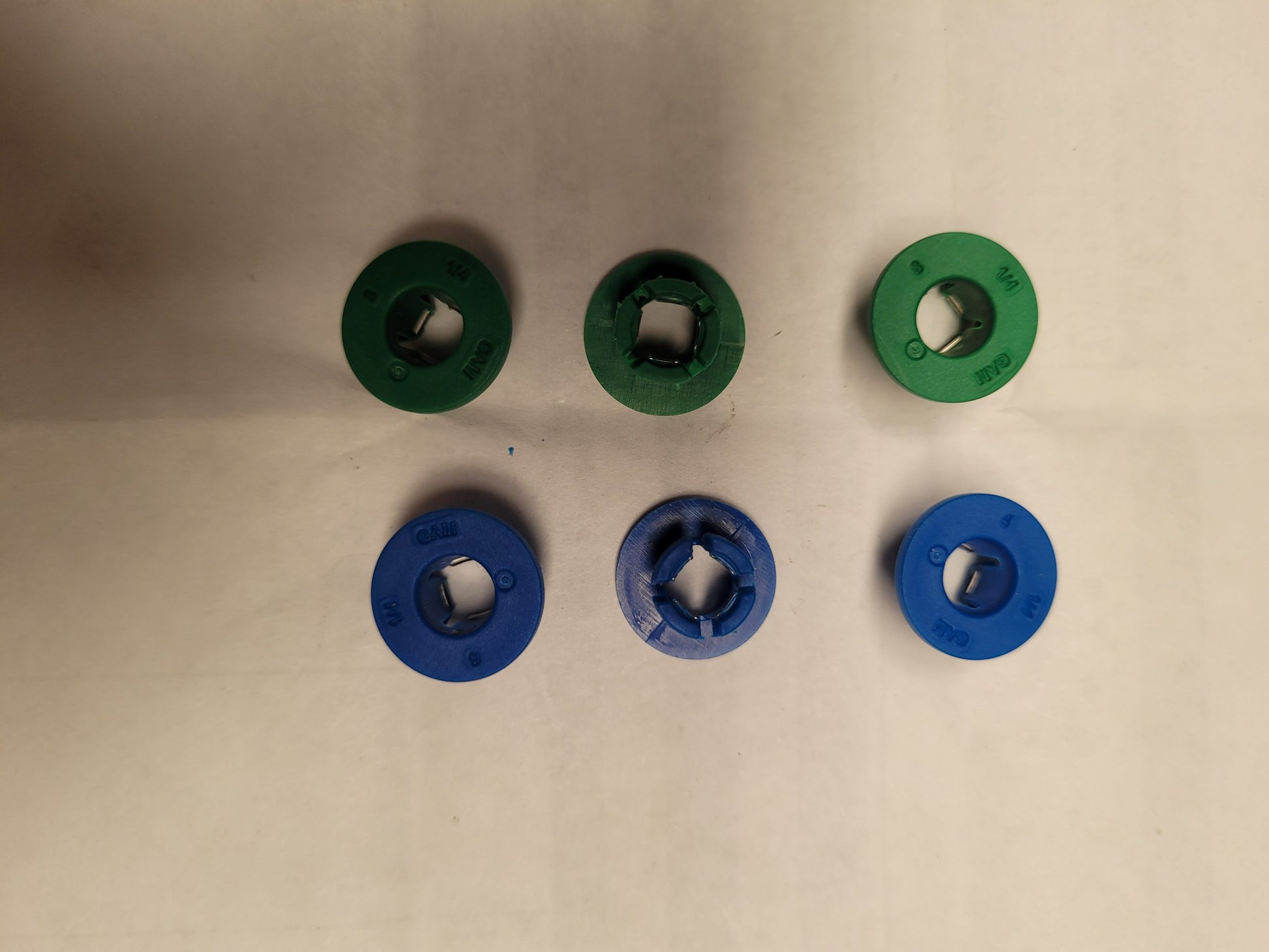 Cap Collet for CAP-MBT (3 blue and 3 green) image 0