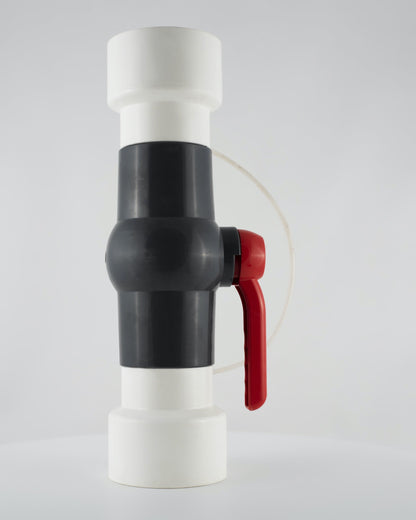 Coupling connector with ball valve, 100mm – extra large